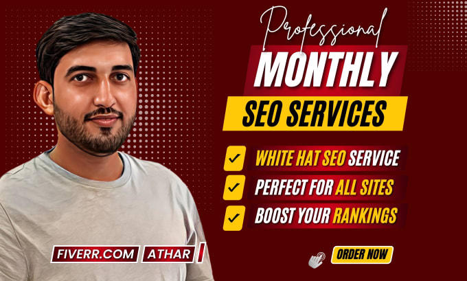 Gig Preview - Provide all in one monthly SEO services