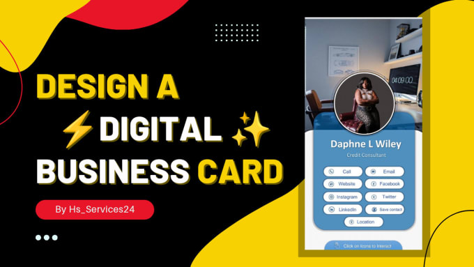 Bestseller - design printable and clickable digital business card