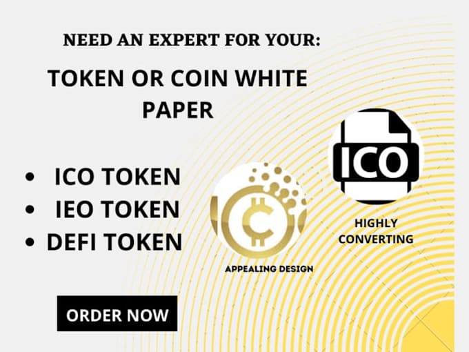 Gig Preview - Make a well researched whitepaper on ico, ido, defi, crypto, nfts, gaming