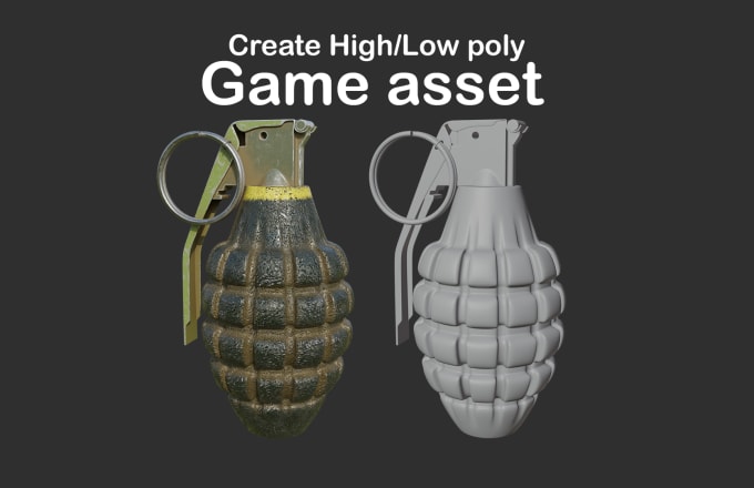 Gig Preview - Create 3d game ready assets and models