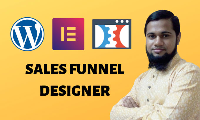 Gig Preview - Build wordpress sales funnel or clickfunnels sales funnel