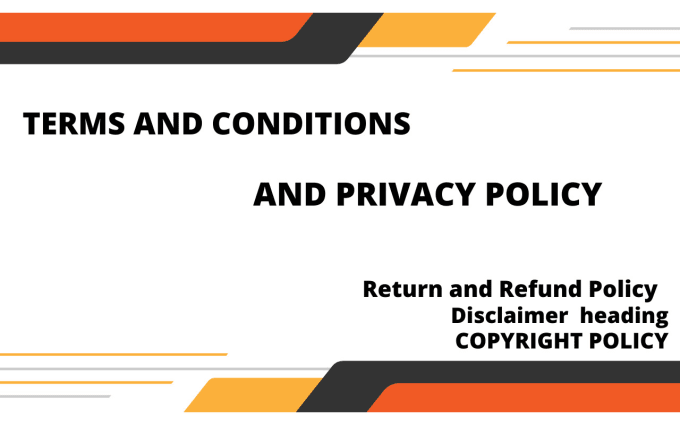 Gig Preview - Terms and conditions privacy policy for website