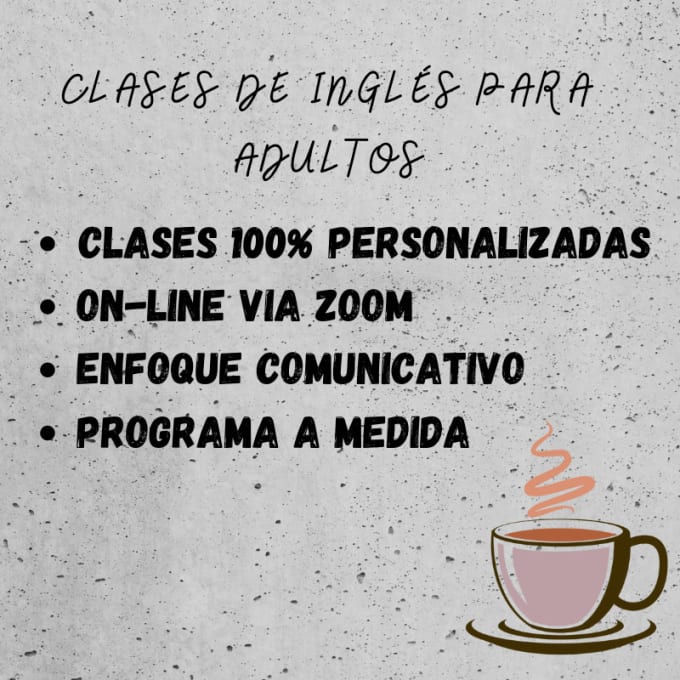 Gig Preview - Clases de ingles personalizadas por zoom