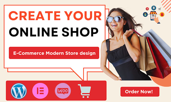 Bestseller - do wordpress woocommerce store design ecommerce website design or online store