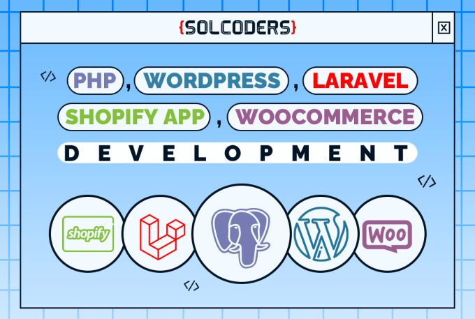 Gig Preview - Do php, wordpress, shopify app, laravel development