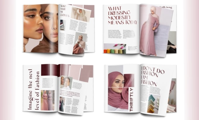 Gig Preview - Design fashion magazine layout, cover, editorial, product catalog, cbd lookbook