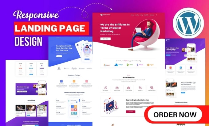 Bestseller - create responsive wordpress landing page, elementor pro landing page design