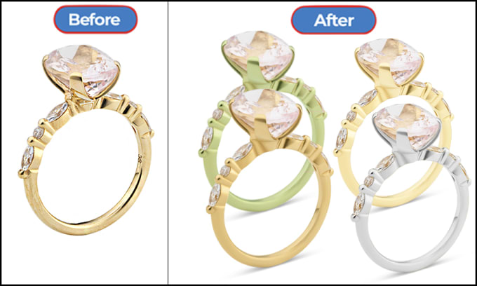 Bestseller - do any jewelry photo retouching and color correction