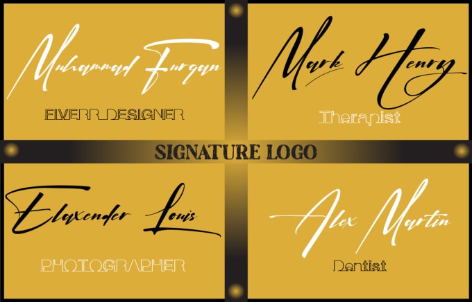 Gig Preview - Design handwritten, photography, signature logo using adobe illustrator