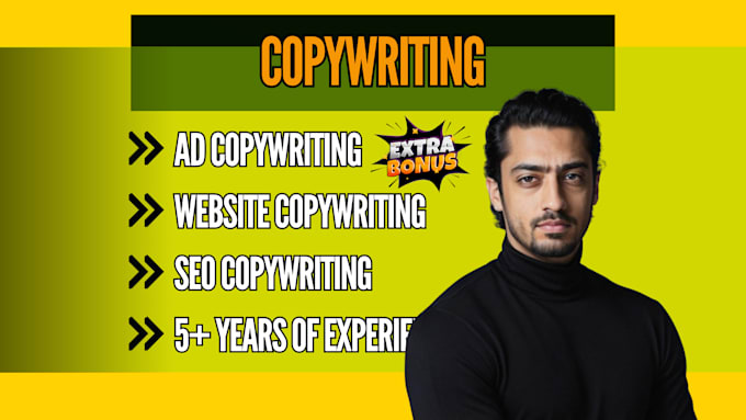 Gig Preview - Do ad copywriting for your website or print ad