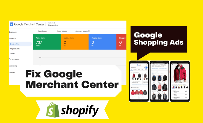 Bestseller - fix google merchant center suspension, misrepresentation, and run shopping ads