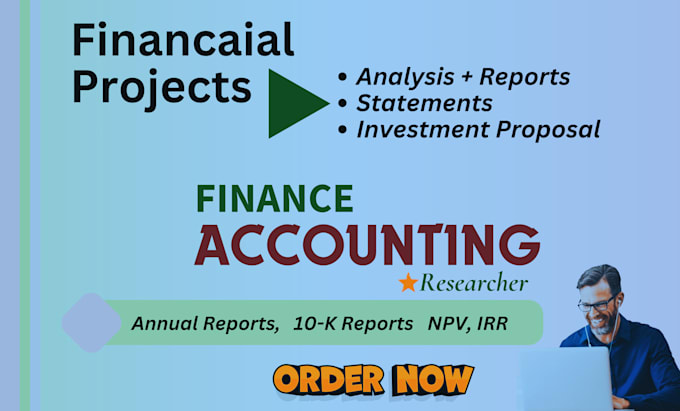 Gig Preview - Write report of financial analysis, finance accounting tasks, assignments