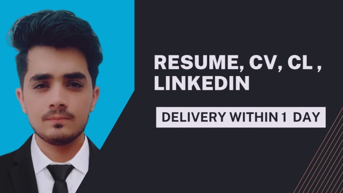 Gig Preview - Write professional resume, CV, cover letter and upgrade for linkedin