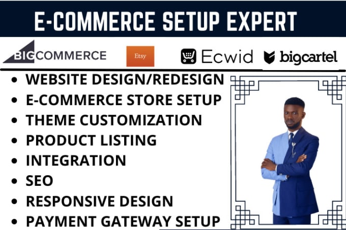 Gig Preview - Bigcommerce store or website ecwid store big cartel etsy store or shop