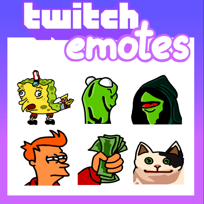 Gig Preview - Sell these premade dank memes emote pack for twitch or discord