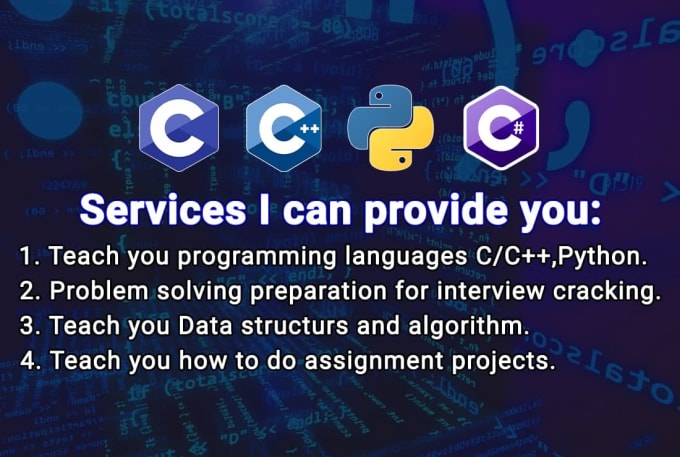 Gig Preview - Be your tutor for coding interview preparation and programming languages