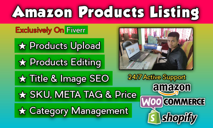 Gig Preview - Do perfectly amazon product upload and fix product variation