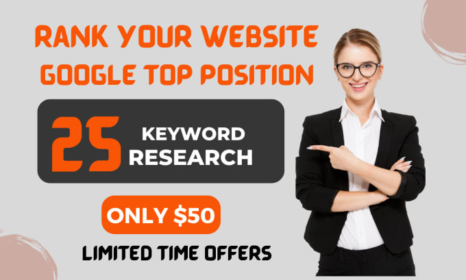 Gig Preview - Rank your website organically in google top position