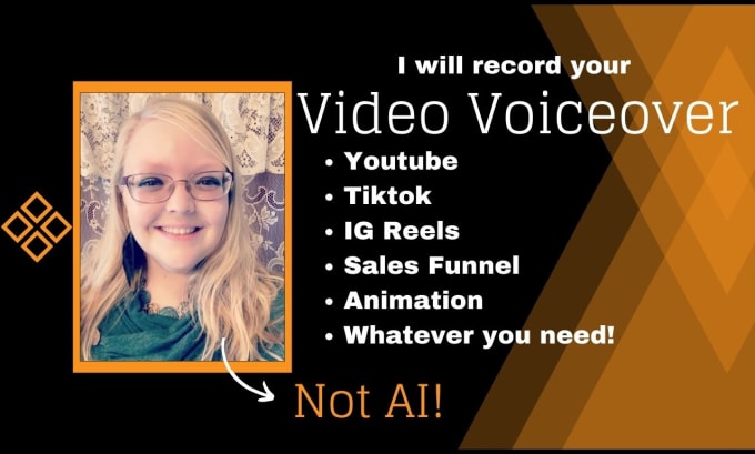 Gig Preview - Record your video voice over for youtube, tiktok, sales funnels, etc