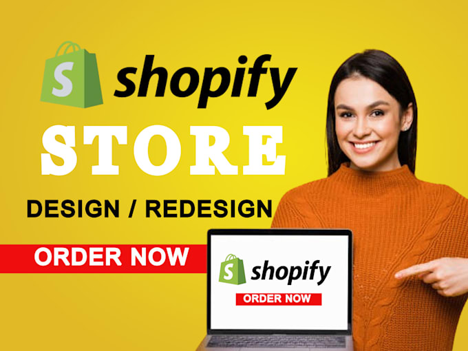 Gig Preview - Design, redesign shopify store, shopify dropshipping store, shopify website