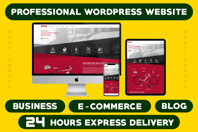 Gig Preview - Design modern business wordpress website in 24 hours