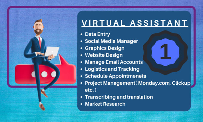 Gig Preview - Be your virtual assistant, and project manager