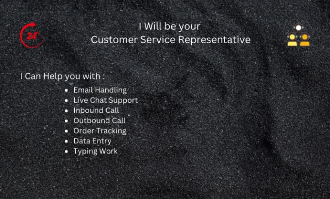 Gig Preview - Be your customer service representative in english, arabic, and urdu