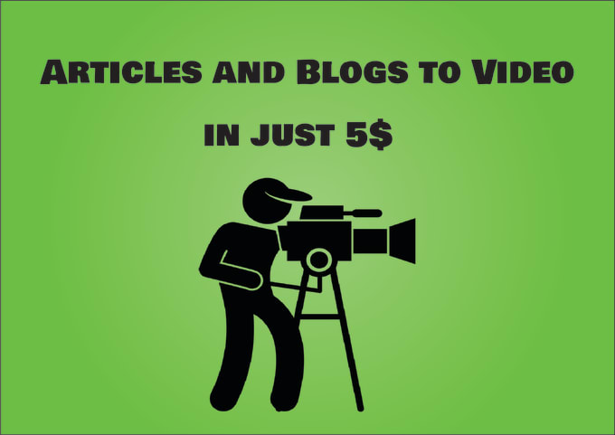 Bestseller - turn your articles and blogs into videos