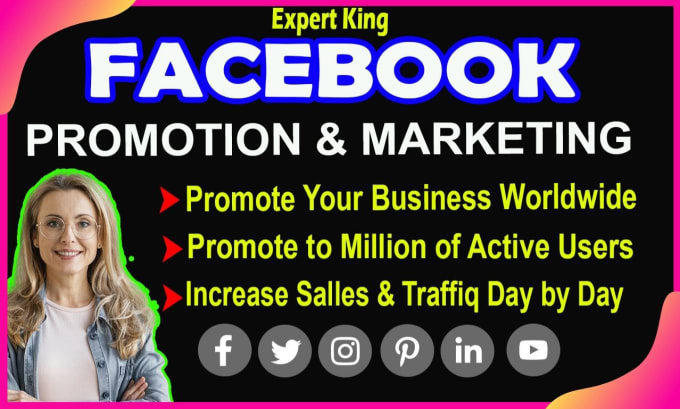 Gig Preview - Do organic facebook marketing or promotion for your business