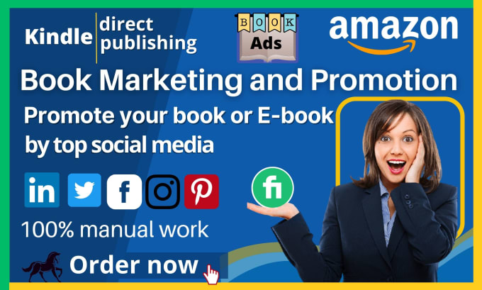 Gig Preview - Do ebook marketing, amazon kindle book promotion on social media platform