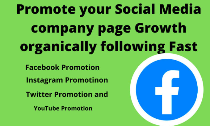 Gig Preview - Do promotion your facebook page following fast growth organically