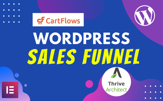 Gig Preview - Design sales funnel landing page by thrive architect or cartflows