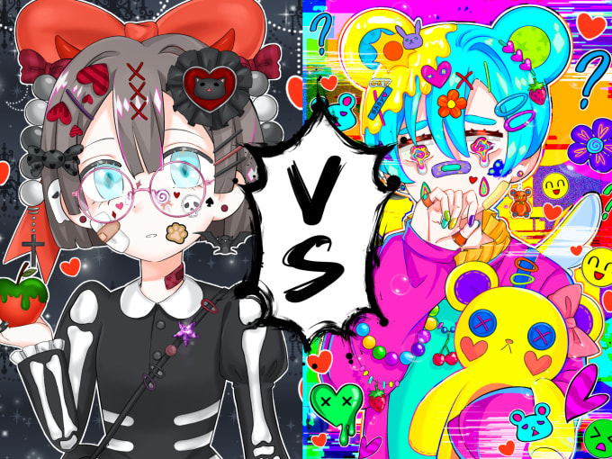 Gig Preview - Draw decora, lolita style anime drawing