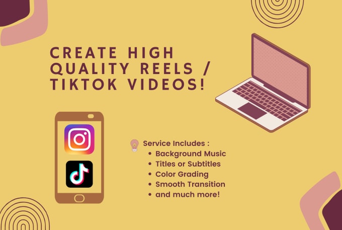 Gig Preview - Edit a tiktok or reels video for your businesses