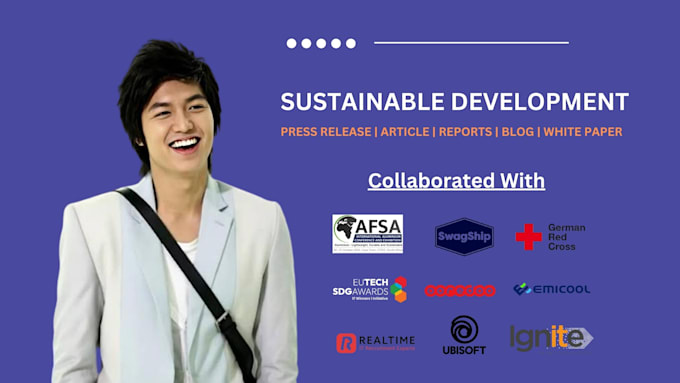 Gig Preview - Do sustainable development, sdgs, esg, sustainability task