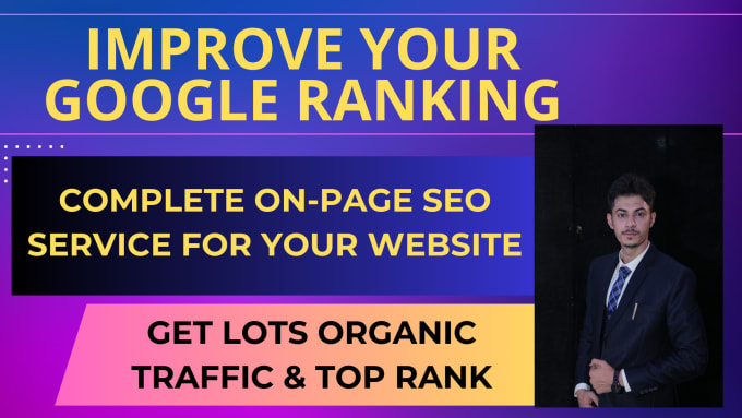 Gig Preview - Complete on page SEO optimization service for google ranking