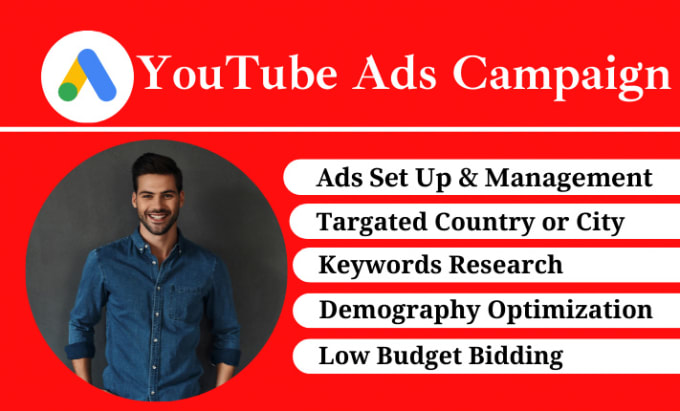 Gig Preview - Set up and manage your google adwords youtube video ads campaign