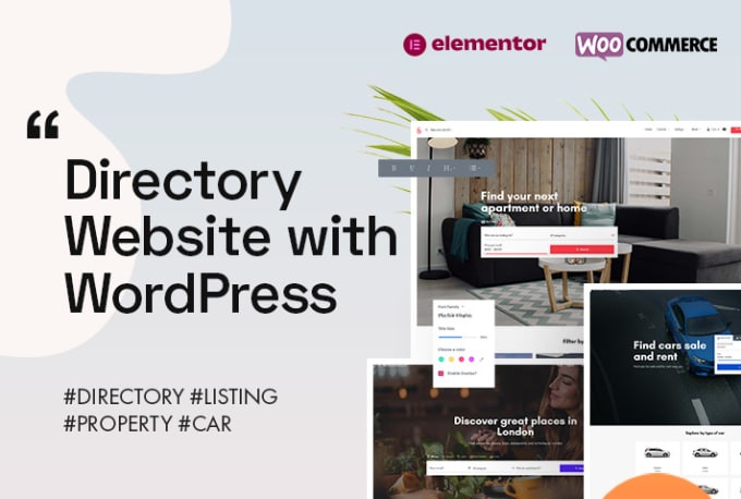 Gig Preview - Build a directory website with wordpress