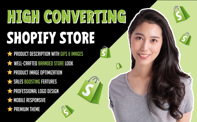 Gig Preview - Create a high converting shopify dropshipping store