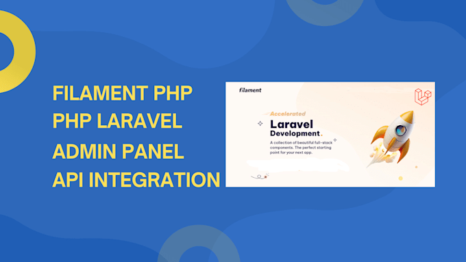 Gig Preview - Create modern PHP laravel admin panel using php filament