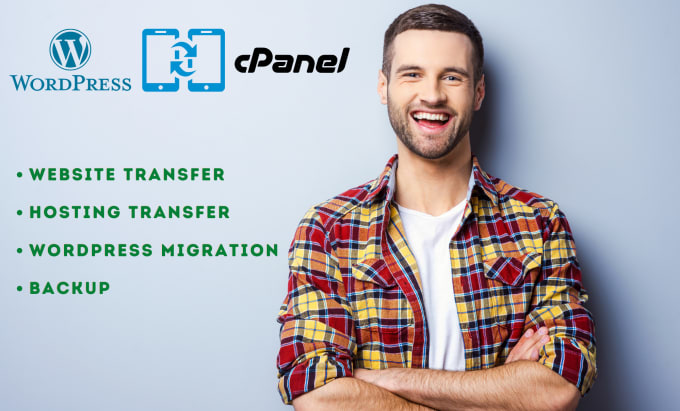 Gig Preview - Migrate wordpress website transfer hosting