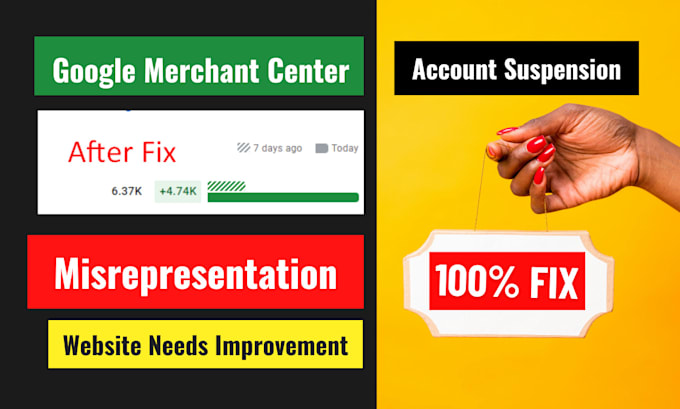 Bestseller - solve and fix google merchant center suspension issue