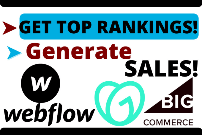 Gig Preview - Do pro SEO of webflow, bigcommerce, godaddy