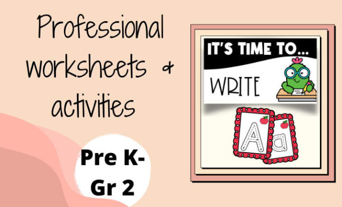 Gig Preview - Design professional esl worksheets and thumbnails for teachers pay teachers tpt