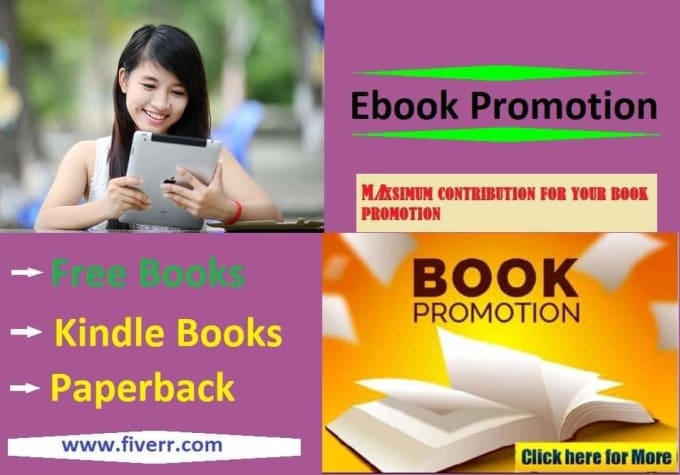 Gig Preview - Promote kindle and ebooks among 5m readers