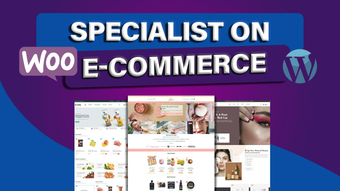 Gig Preview - Design ecommerce website using woocommerce online store