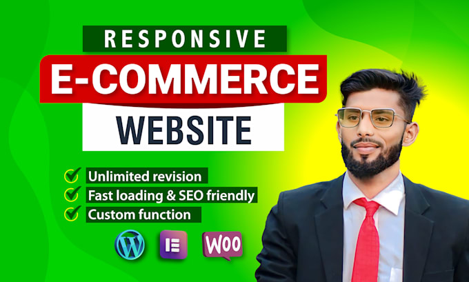 Gig Preview - Build your wordpress ecommerce website or elementor ecommerce store