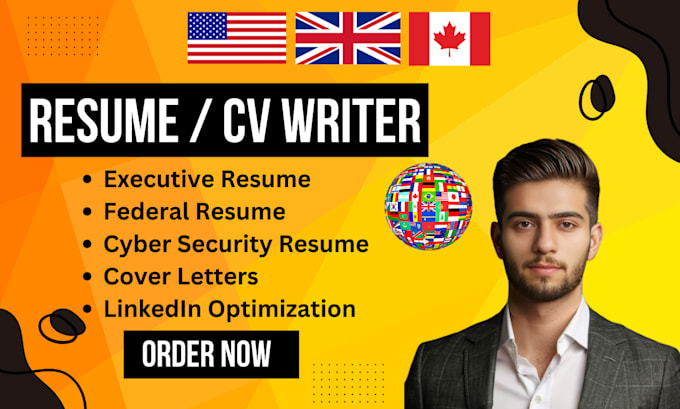 Gig Preview - Write cyber security, federal and executive resume