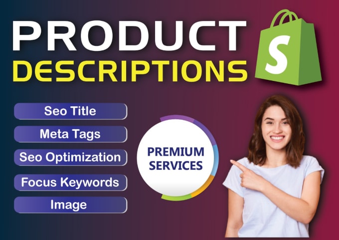 Gig Preview - Write compelling SEO product description for shopify