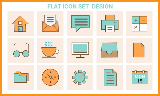 Gig Preview - Create professional icon design,app icon design,icon set